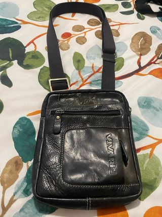 Bolso bandolera de piel