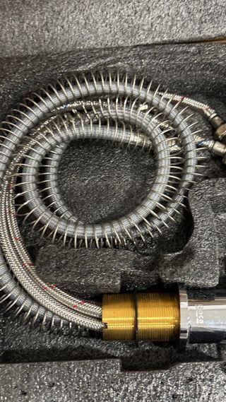 Grifo caño recto, Roca ONA 2 vías Acero Inox Nuevo