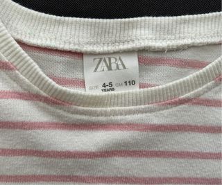 Camiseta Zara rayas 4-5 años.