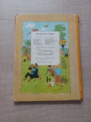 TINTIN LES 7 BOULES DE CRISTAL 1955 FRANCES (B14)