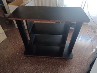 Mueble Negro Madera y dos cajas cds música clasica