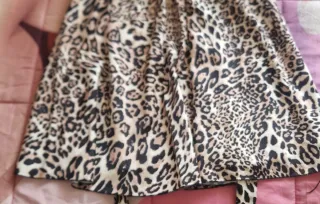 Vestito monospalla donna stampa animalier