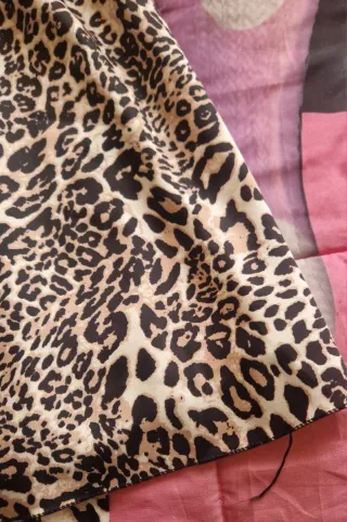 Vestito monospalla donna stampa animalier