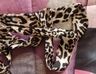 Vestito monospalla donna stampa animalier