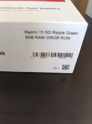 Móvil Redmi 15 5G 8gb ram 256 GB rom