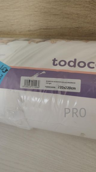 Edredón/Relleno nórdico de Fibra antiácaros