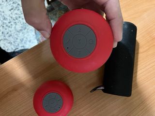 Lote 3 altavoces portátiles (rojo y negro)