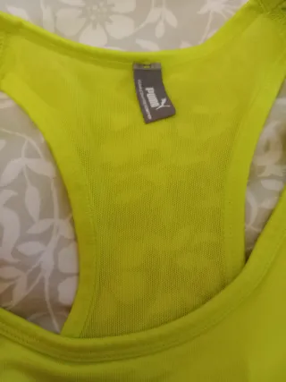 Reggiseno sportivo Puma giallo con imbottitura
