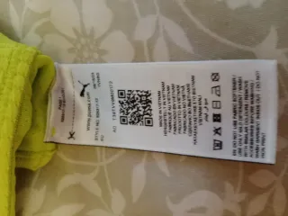 Reggiseno sportivo Puma giallo con imbottitura