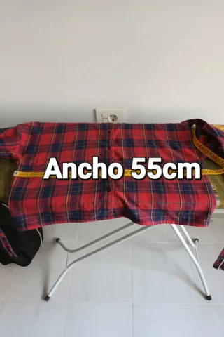 Camisa corta cuadros anudada