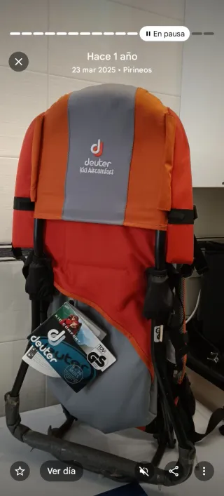 Mochila Portabebés Deuter Kid Aircomfort