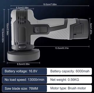 Mini Amoladora a Batería 13000 RPM