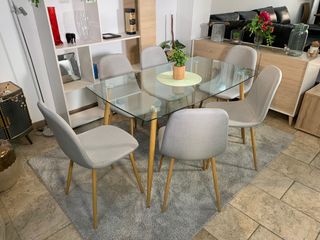 Mesa Rectangular de Cristal 140cm ¡NUEVA!