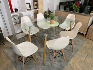 Mesa Rectangular de Cristal 140cm ¡NUEVA!