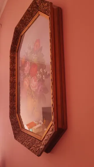 Quadro con pesce e conchiglie