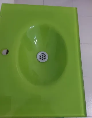 Conjunto de lavabo y espejo 45x60