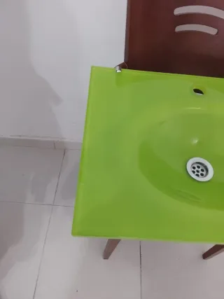 Conjunto de lavabo y espejo 45x60