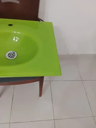 Conjunto de lavabo y espejo 45x60