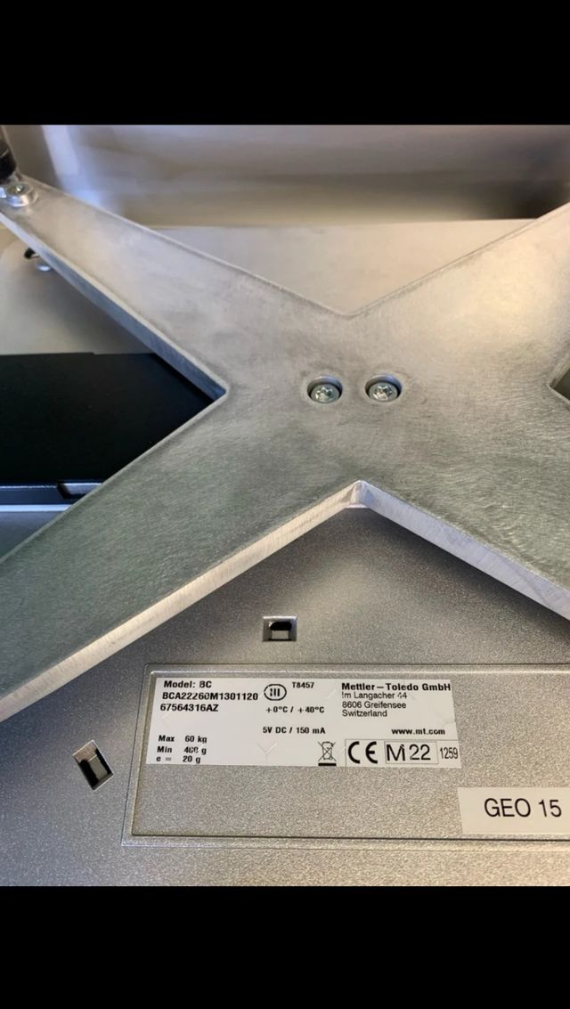 Báscula profesional Mettler Toledo BC-60
