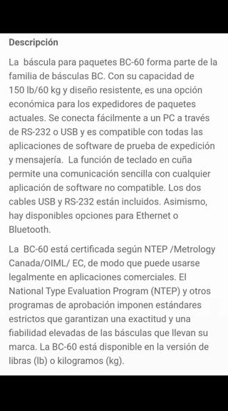 Báscula profesional