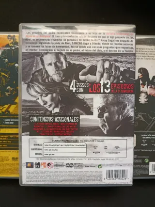 Hijos de la Anarquía DVD 1, 2 y 3 Temporada. DVD