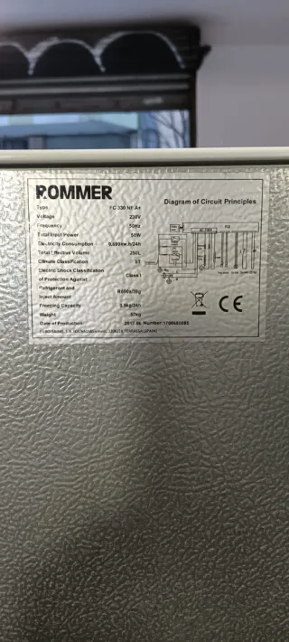 NEVERA COMBI ROMMER NO FROST ENERGÍA A+