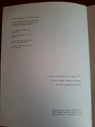 Libro Los Tres Mosqueteros. (Alejandro Dumas).