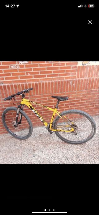 Bicicleta Montaña Semi Nueva Amarilla