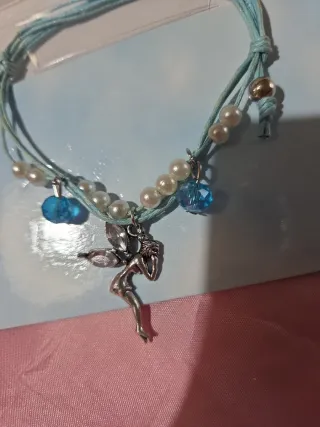 Bracciale Fata Azzurro Perle e Cristalli