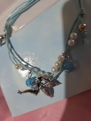 Bracciale Fata Azzurro Perle e Cristalli
