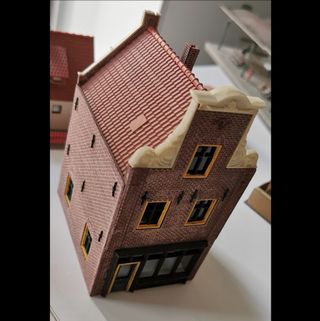 Maqueta Vintage edificio escala H0 tren eléctrico