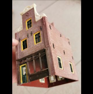 Maqueta Vintage edificio escala H0 tren eléctrico