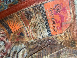 Alfombra Imperial Beige y Roja