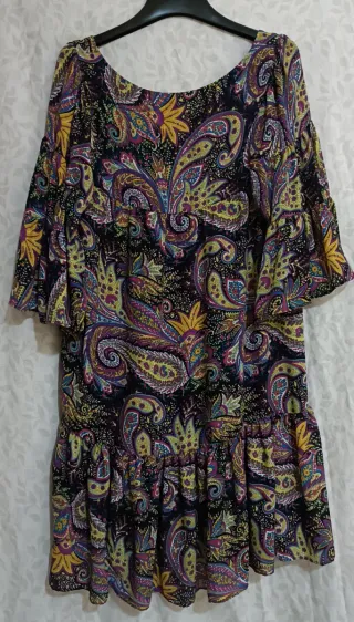 Vestido Zara Estampado Paisley Talla M.