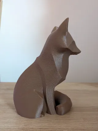 Escultura zorro geométrico – decoración moderna
