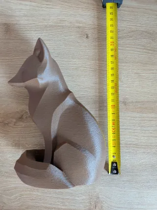 Escultura zorro geométrico – decoración moderna