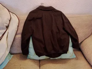 Abrigo de loden marrón
