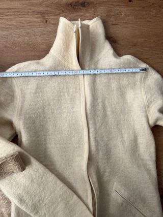 Lote Chaleco y Chaqueta Beige/Blanco