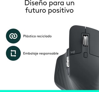 Logitech MX Master 3S Ratón Inalámbrico Negro