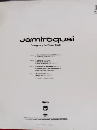 Jamiroquai Emergency On Planet Earth Vinilo