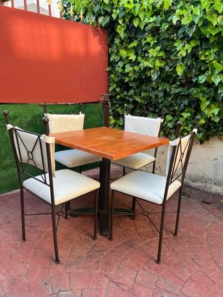 Mesa y 4 Sillas Exterior