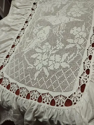 Colcha ganchillo cuna