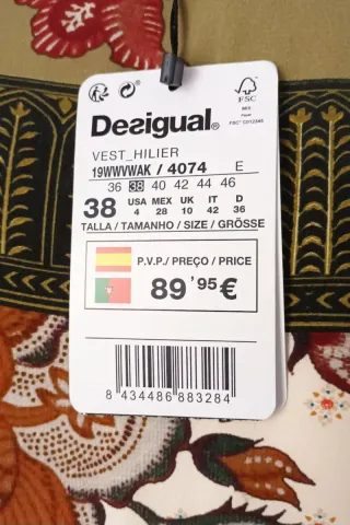 Vestido Desigual Nuevo con etiqueta