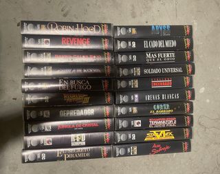 20 VHS Cine Acción Aventura Español