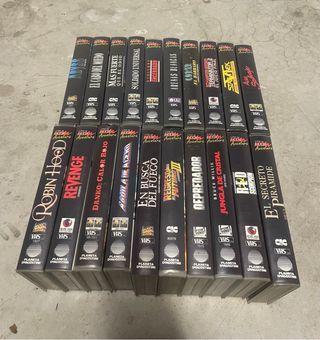 20 VHS Cine Acción Aventura Español