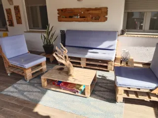 Conjunto Terraza Palets