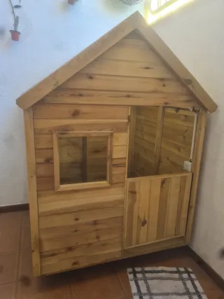 Casita de madera infantil grande para jardín