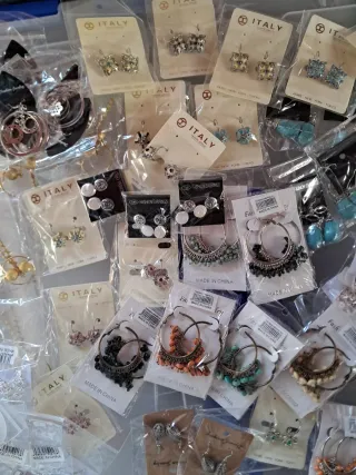 Lote de pendientes bisutería