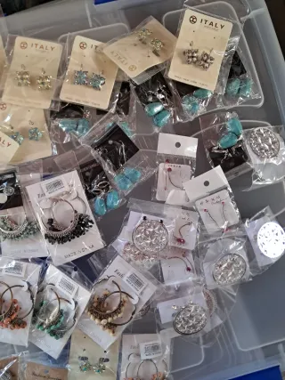 Lote de pendientes bisutería