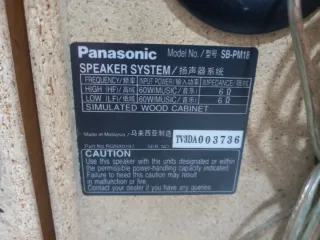 Equipo Technics con Altavoces Panasonic de regalo